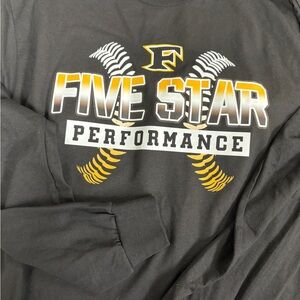 Never worn Five Star Performance Black Long Sleeve Shirt